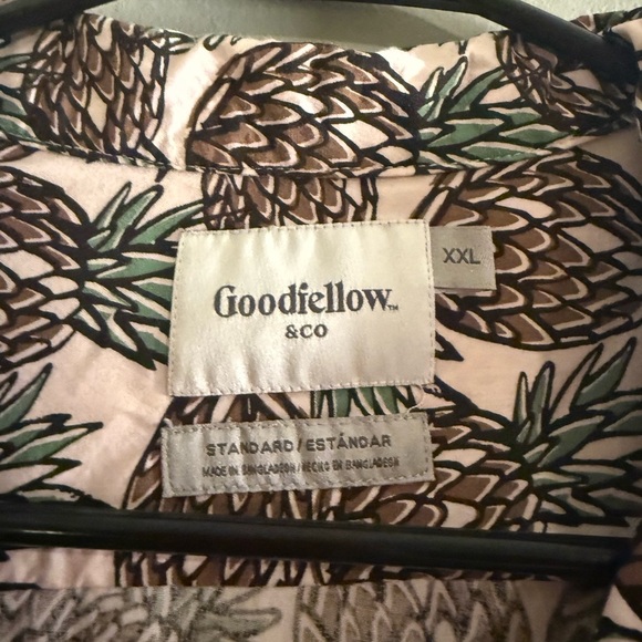 Goodfellow & Co Men's Pineapple Print Shirt - Brown - Picture 5 of 5